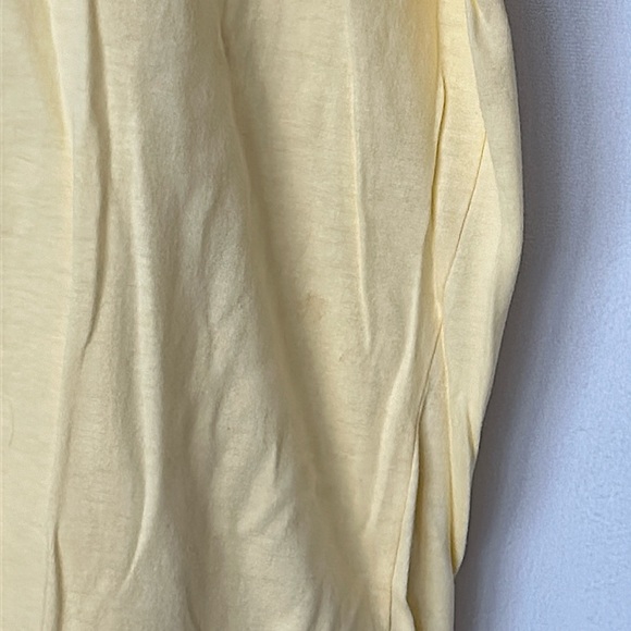 Valentino Jeans NWT Logo Yellow Short Sleeve T-shirt Top **Size 50/L** - Picture 6 of 6